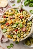 Chicken Pesto Pasta Salad with Whole Food Ingredients